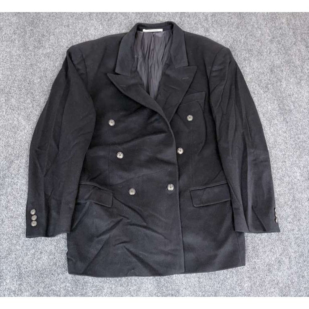 Hugo Boss Al Capone Wool Cashmere Double Breasted Blazer Sport Coat Jacket 42 L